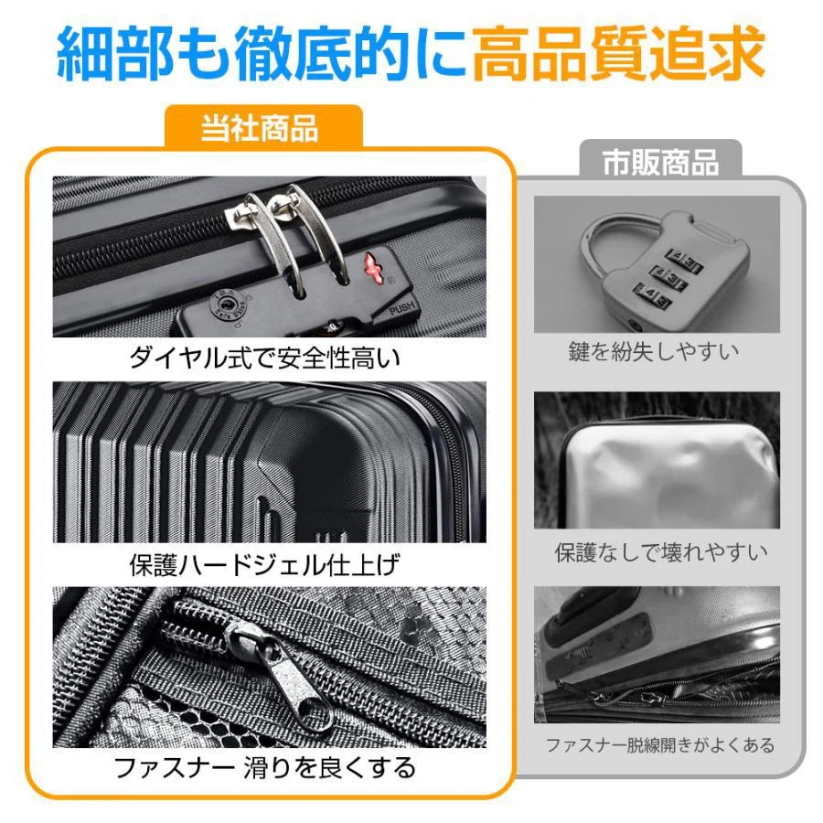 スーツケース キャリーバッグ キャリーケース 360度回転 泊まる 出張 旅行 軽量 大型 静音 耐衝撃最強 修学旅行 海外旅行