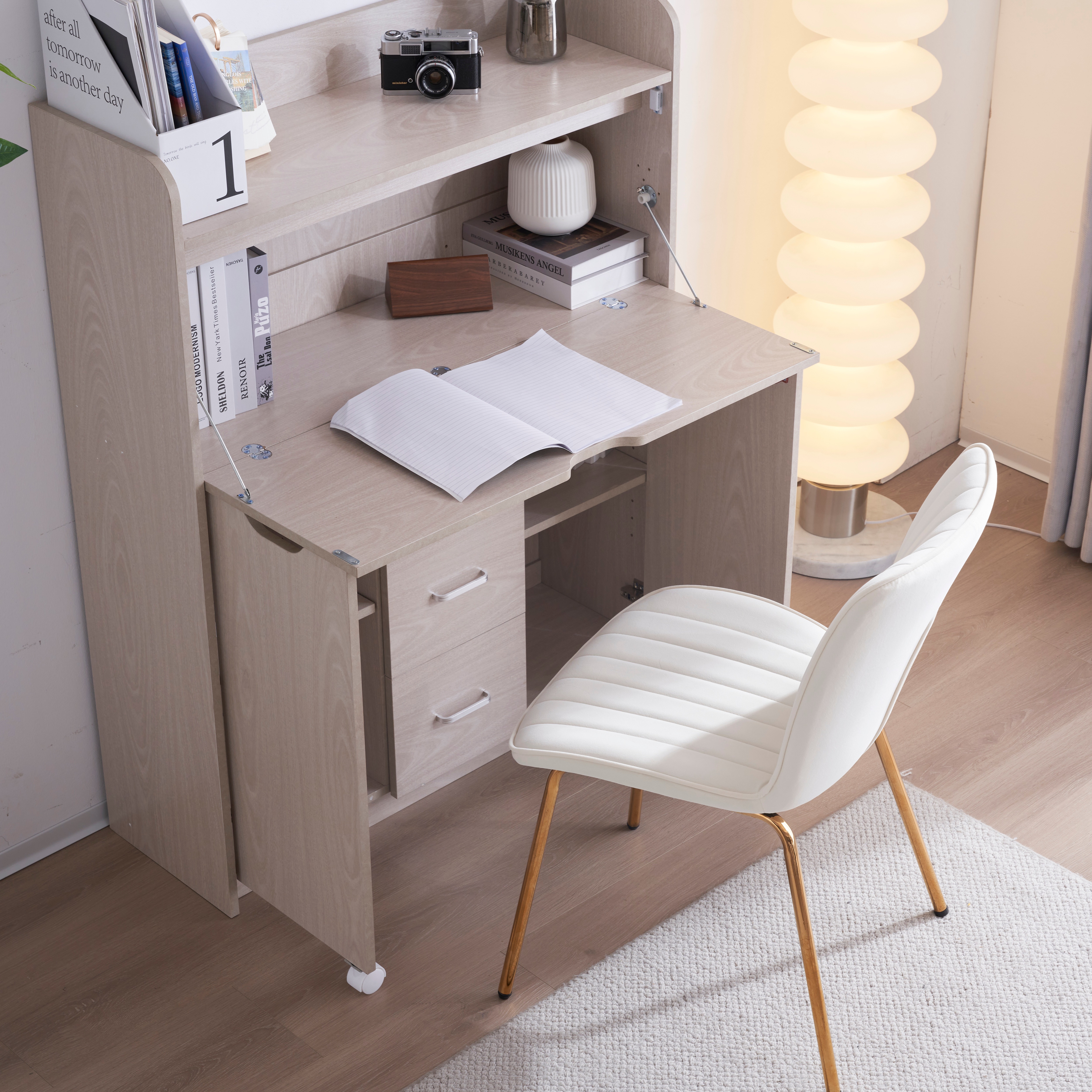 新品登場】【木目調ホワイト】学習机 デスク パソコンデスク 勉強机