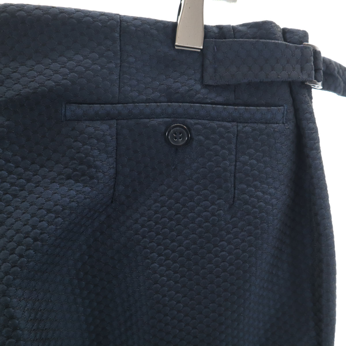 イタリア製 ロングパンツ 48 ネイビー メンズ 古着 イタリア製 ロングパンツ 48 ネイビー メンズ 古着