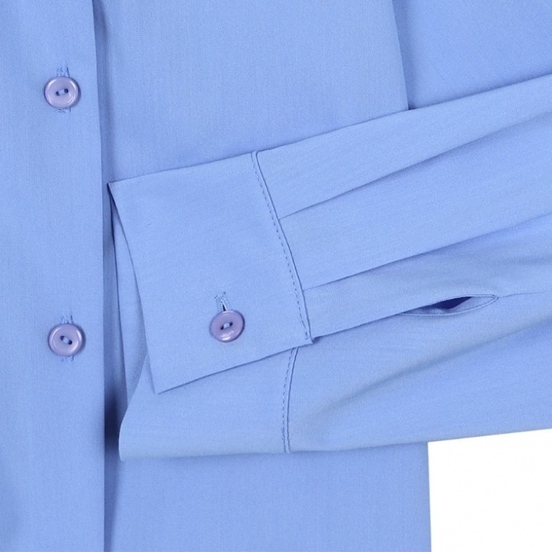 [C] タイカラネックシャーリングブラウスホワイト SGBAB2415