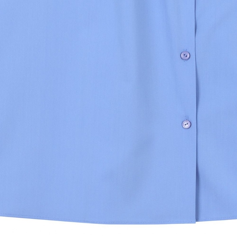 [C] タイカラネックシャーリングブラウスホワイト SGBAB2415