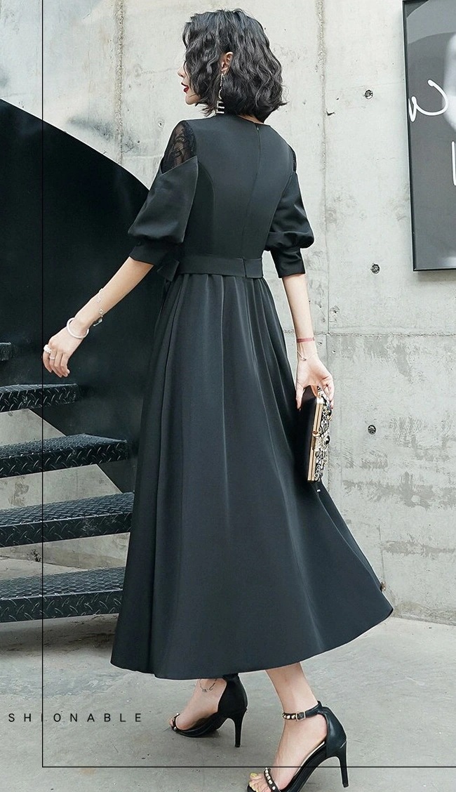 ドレス 結婚式 ワンピース フォーマルワンピース パーティードレス ロングドレス レース お呼ばれ 40代 50代 フォーマル 袖あり