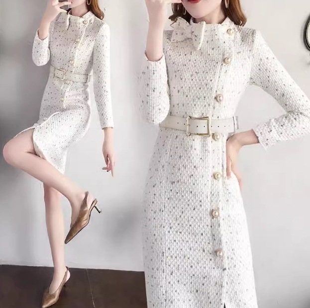 レディース プルオーバー ドレス ウール 膝丈 ミドル丈 ショート 長袖 スタンドカラー ウエストマーク ベルト フェミニン リボン ハイウエスト 異国風 厚手 かわいい 大人可愛い きれいめ レディース プルオーバー ドレス ウール 膝丈 ミドル丈 ショート 長袖 スタンドカラー ウエストマーク ベルト フェミニン リボン ハイウエスト 異国風 厚手 かわいい 大人可愛い きれいめ