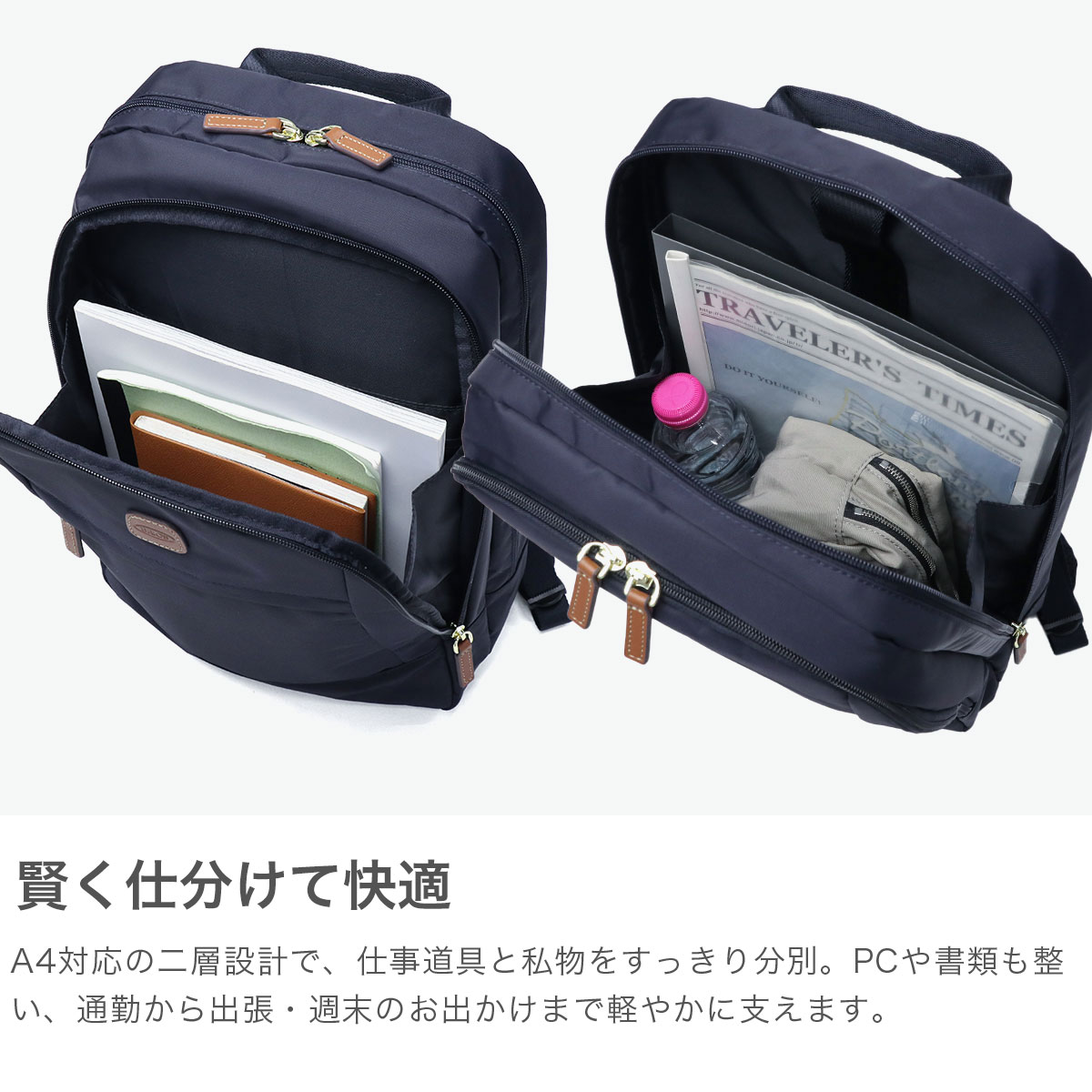 正規品2年保証 リュック メンズ レディース リュックサック 軽量 軽い ブランド おしゃれ シンプル PC収納 ナイロン カジュアル バックパック A4 X-TRAVEL 89067_2