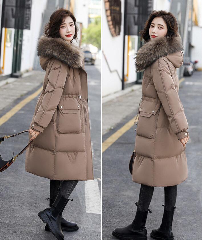 ダウンコート ロングコート 中綿コート　アウター コート　ダウンジャケット フード付き ファー付き あったか　軽量 防寒　冬　S M L