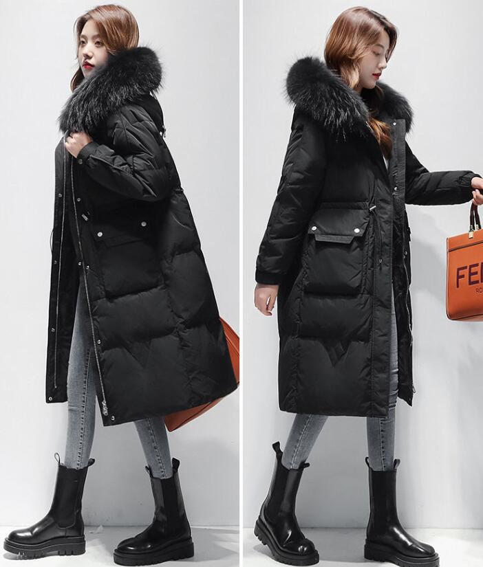 ダウンコート ロングコート 中綿コート　アウター コート　ダウンジャケット フード付き ファー付き あったか　軽量 防寒　冬　S M L