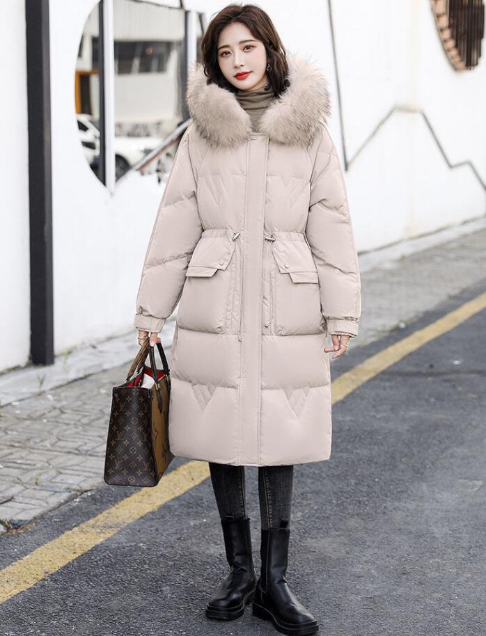 ダウンコート ロングコート 中綿コート　アウター コート　ダウンジャケット フード付き ファー付き あったか　軽量 防寒　冬　S M L