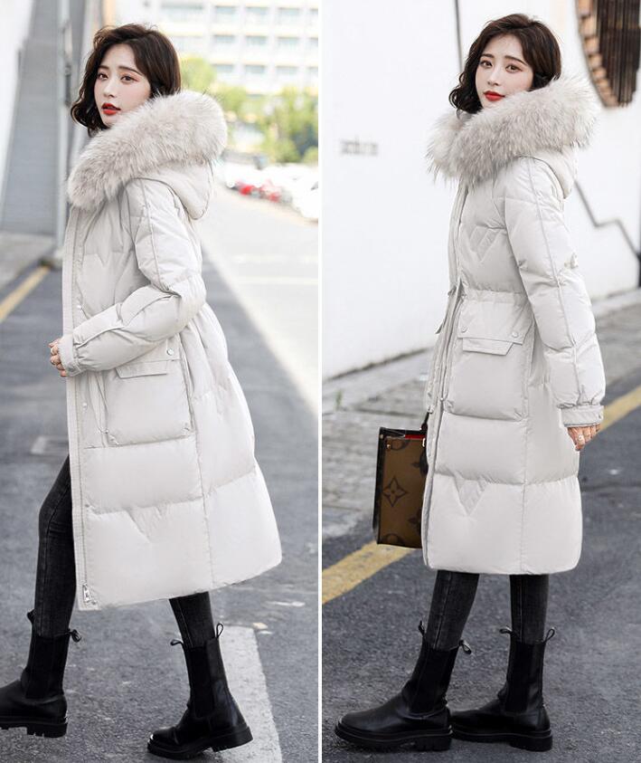 ダウンコート ロングコート 中綿コート　アウター コート　ダウンジャケット フード付き ファー付き あったか　軽量 防寒　冬　S M L