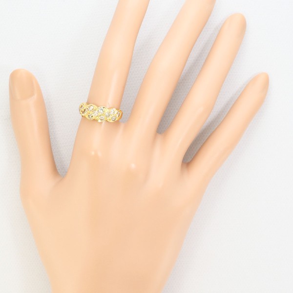 K18 18金 YG リング 指輪 12号 ブラウンダイヤ 1.00 ジュエリー 中古 K18 18金 YG リング 指輪 12号 ブラウンダイヤ 1.00 ジュエリー 中古