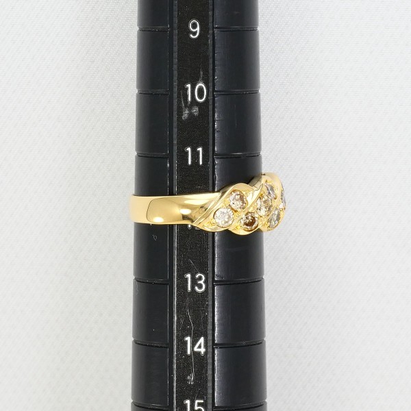 K18 18金 YG リング 指輪 12号 ブラウンダイヤ 1.00 ジュエリー 中古 K18 18金 YG リング 指輪 12号 ブラウンダイヤ 1.00 ジュエリー 中古