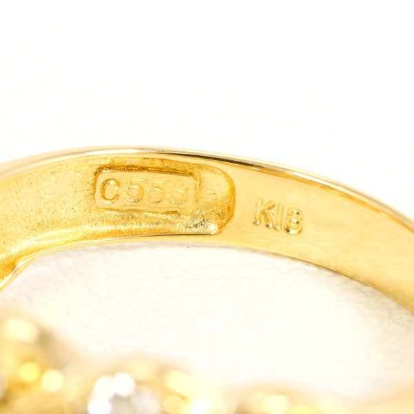 K18 18金 YG リング 指輪 12号 ブラウンダイヤ 1.00 ジュエリー 中古 K18 18金 YG リング 指輪 12号 ブラウンダイヤ 1.00 ジュエリー 中古