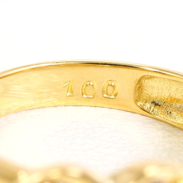 K18 18金 YG リング 指輪 12号 ブラウンダイヤ 1.00 ジュエリー 中古 K18 18金 YG リング 指輪 12号 ブラウンダイヤ 1.00 ジュエリー 中古