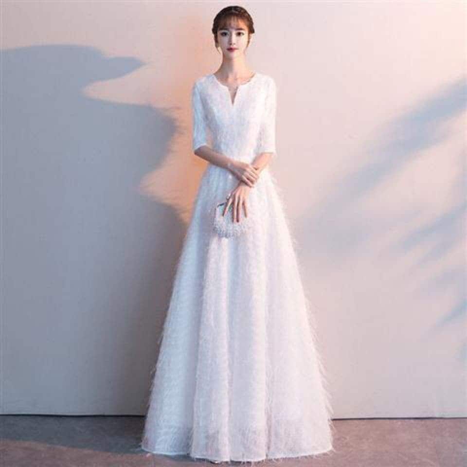 イブニングドレス 女性 宴会 高貴な白人ホスト 凛とした雰囲気 エレガント ロング 2024春ドレス