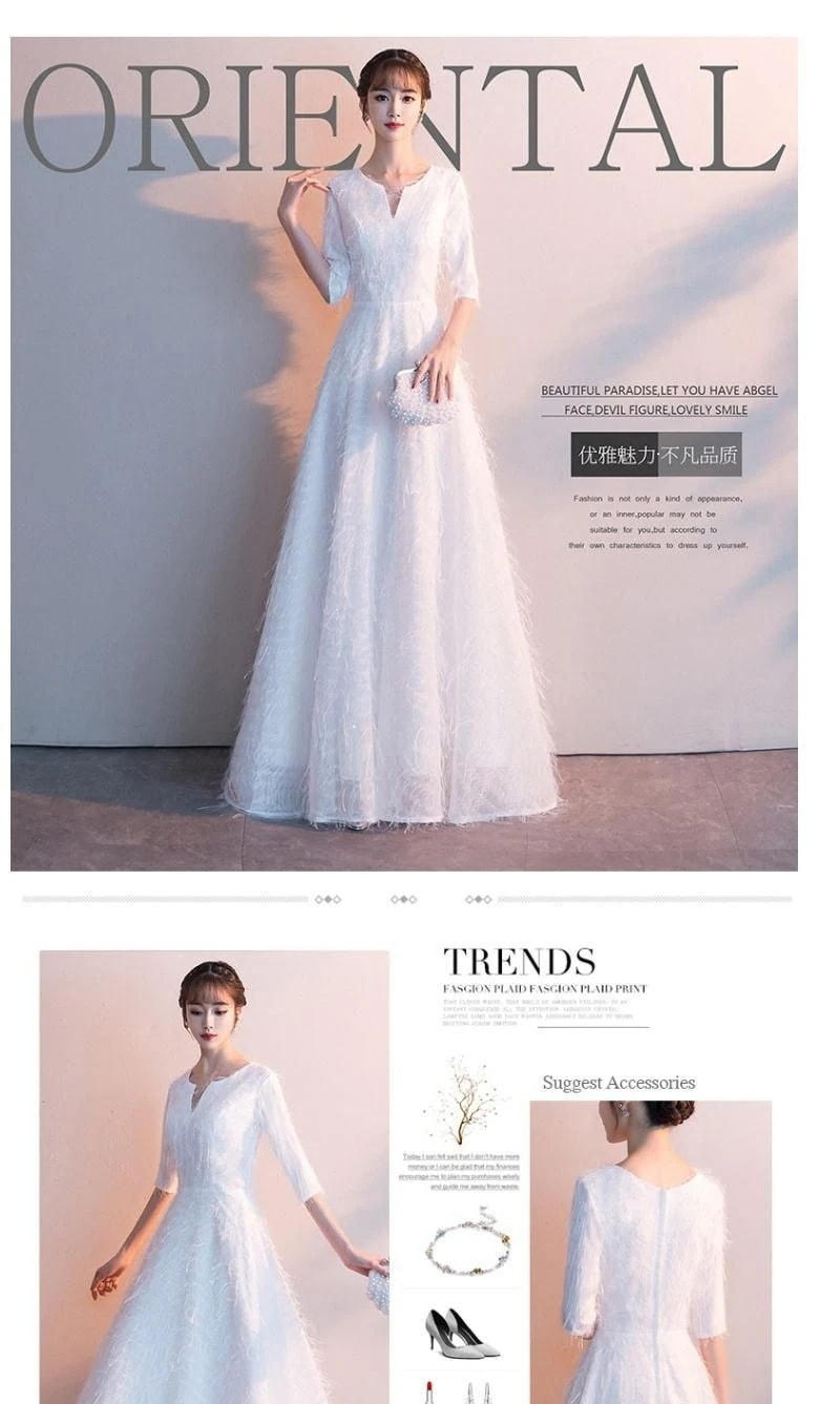 イブニングドレス 女性 宴会 高貴な白人ホスト 凛とした雰囲気 エレガント ロング 2024春ドレス