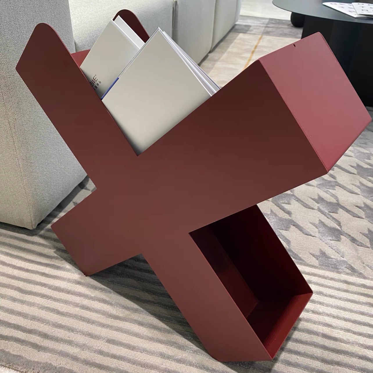 X型 アイアン マガジンラック 収納 ブックスタンド 全4色 おしゃれ 韓国インテリア 韓国雑貨 韓国っぽ インテリア雑貨 韓国 70PARK