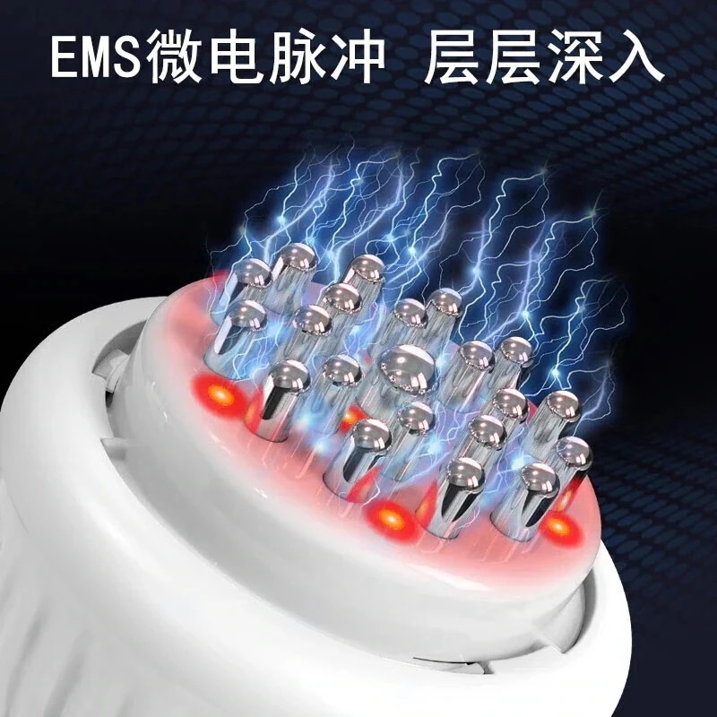 電動経絡ブラシ掻き取り器具温湿布経絡浚渫器具全身万能裏五要素経絡ブラシ腹部コーム経絡ほぐしマッサージャーエステサロン専用器具美と体のフラッグシップモデル段階調整スマート電動子午線ブラシ首と腰の背_6