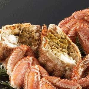 (北海道産)ボイル毛ガニ姿（約350g×2尾）