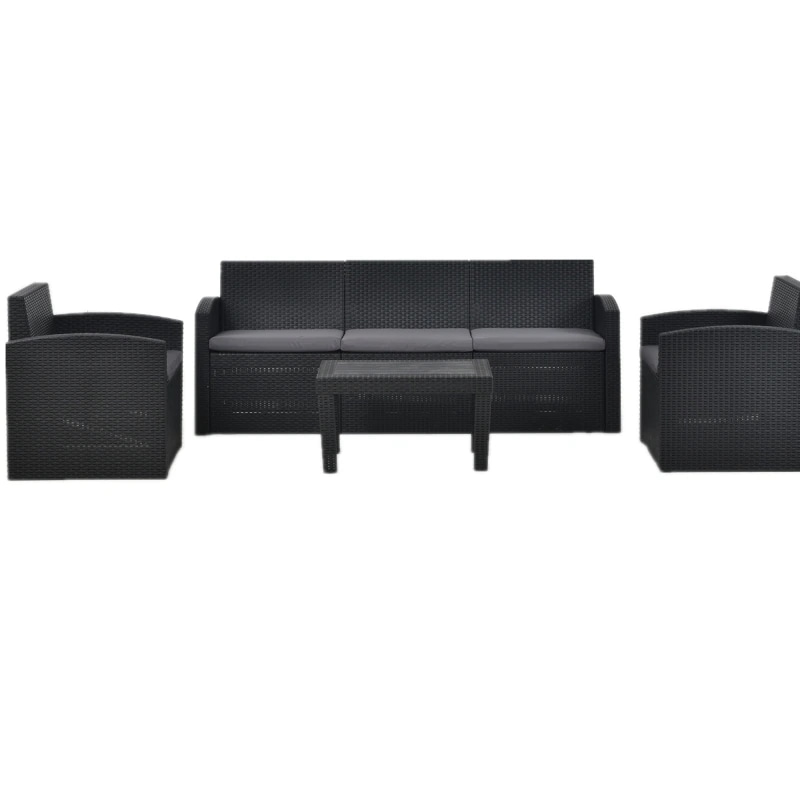 ガーデンファニチャー ガーデンテーブル ガーデンチェアー ラタン調 テーブル 家具 樹脂 ねじなし ホテル カフェ ベランダ テラス 屋外家具 高級 テラス ソファ ガーデンソファー 五人掛け