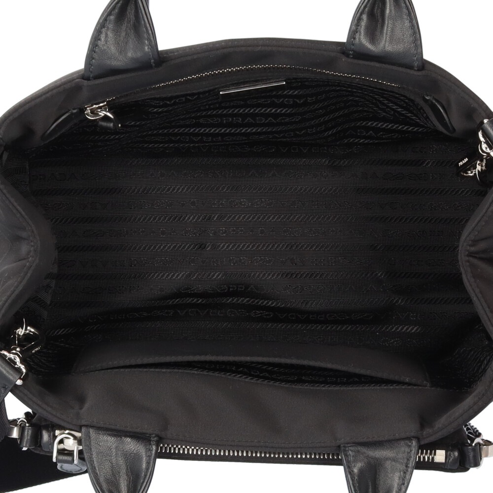 プラダ ショルダーバッグ ナイロン 1BG364 ブラック PRADA 中古 美品_5