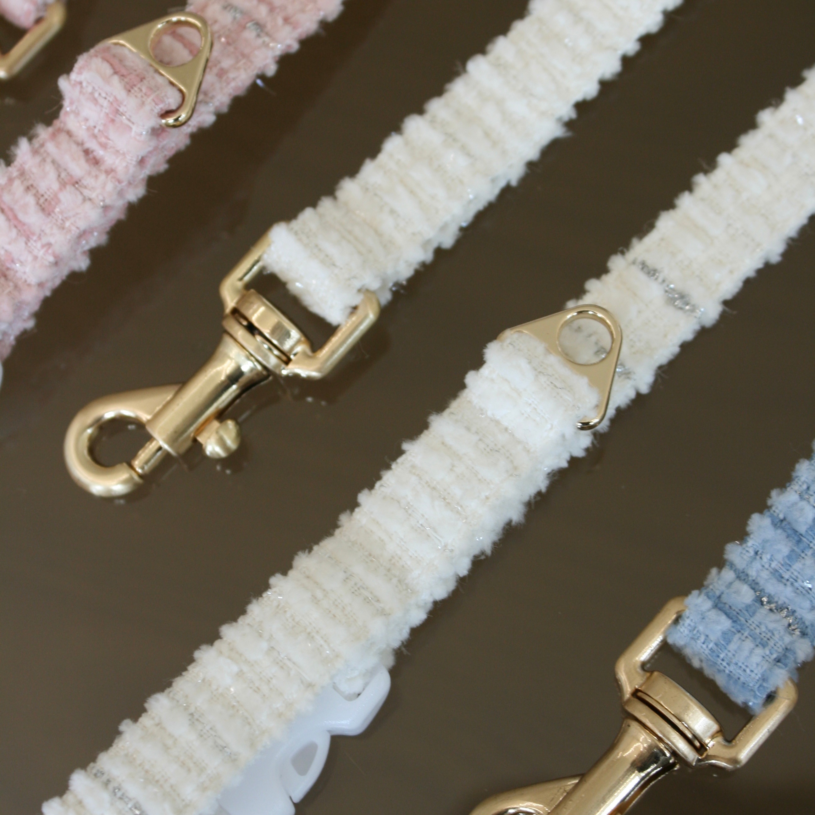 【3set】Twinkle Dog Collar + Lead&Pouch(首輪＋リード＆ポーチ)お散歩グッズ　韓国グッズ　ドッグウェア　犬用品　ペット用品　愛犬　愛犬グッズ　おしゃれな犬　脱げない