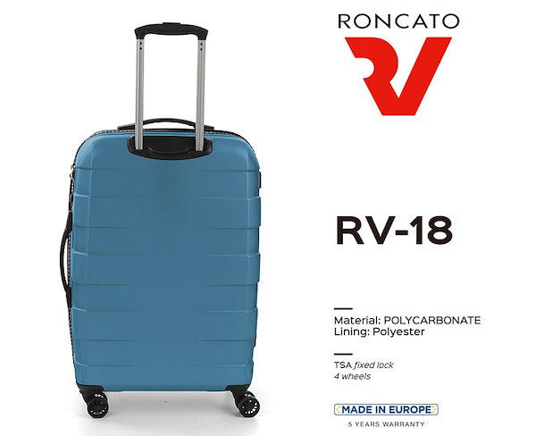 ロンカート 60L ジッパーハードキャリー スーツケース イタリア製