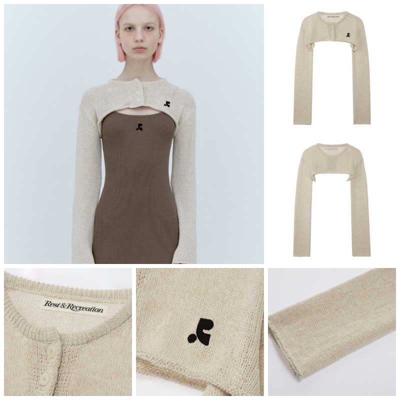 【REST & RECREATION】 SHORT BOLERO CARDIGAN : 3COLORS 【REST & RECREATION】 SHORT BOLERO CARDIGAN : 3COLORS