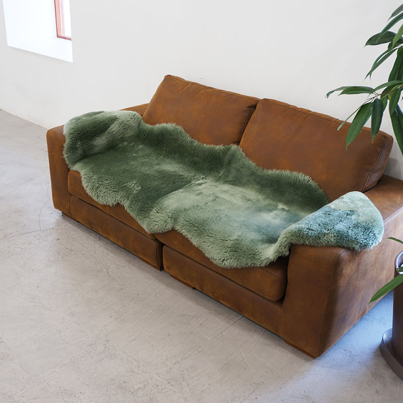 ムートンラグ 短毛 2匹 60×180cm 洗える ニュージーランド産 ムートン ラグ 全4色 ホワイト ベージュ グレー グリーン モフモフ 極厚 あったかい ふわふわ シープス ムートンラグ 短毛 2匹 60×180cm 洗える ニュージーランド産 ムートン ラグ 全4色 ホワイト ベージュ グレー グリーン モフモフ 極厚 あったかい ふわふわ シープス