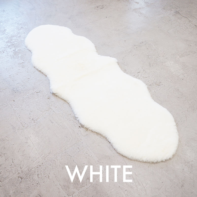 ムートンラグ 短毛 2匹 60×180cm 洗える ニュージーランド産 ムートン ラグ 全4色 ホワイト ベージュ グレー グリーン モフモフ 極厚 あったかい ふわふわ シープス ムートンラグ 短毛 2匹 60×180cm 洗える ニュージーランド産 ムートン ラグ 全4色 ホワイト ベージュ グレー グリーン モフモフ 極厚 あったかい ふわふわ シープス