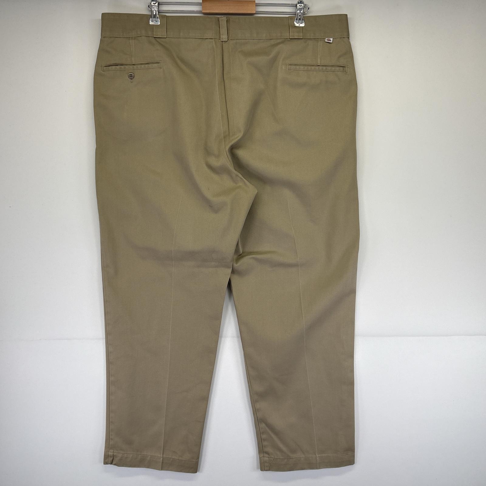 古着 80s/80年代 ヴィンテージ USA製 ワークパンツ チビタグ センタープレス 大きいサイズ w44 L30 ベージュ メンズ 古着 80s/80年代 ヴィンテージ USA製 ワークパンツ チビタグ センタープレス 大きいサイズ w44 L30 ベージュ メンズ