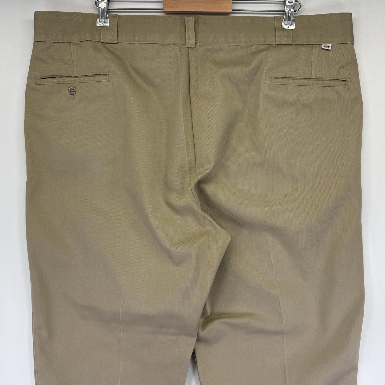 古着 80s/80年代 ヴィンテージ USA製 ワークパンツ チビタグ センタープレス 大きいサイズ w44 L30 ベージュ メンズ 古着 80s/80年代 ヴィンテージ USA製 ワークパンツ チビタグ センタープレス 大きいサイズ w44 L30 ベージュ メンズ