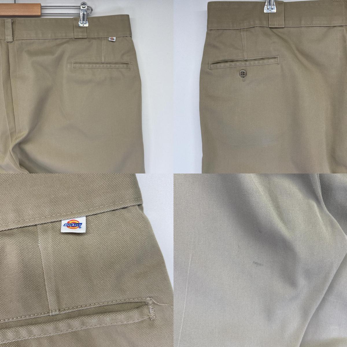 古着 80s/80年代 ヴィンテージ USA製 ワークパンツ チビタグ センタープレス 大きいサイズ w44 L30 ベージュ メンズ 古着 80s/80年代 ヴィンテージ USA製 ワークパンツ チビタグ センタープレス 大きいサイズ w44 L30 ベージュ メンズ