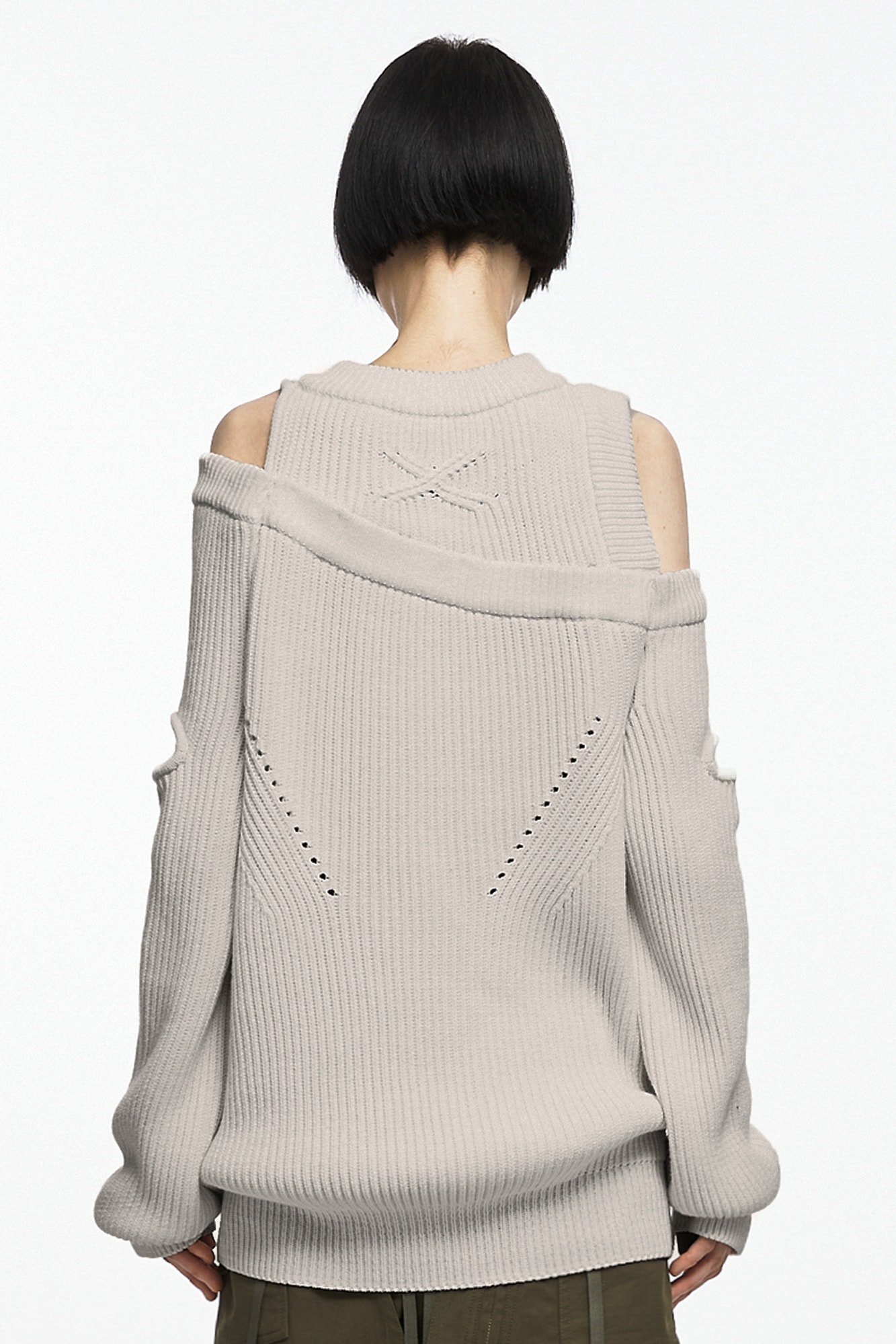 【NACHE】 ASYMMETRIC LAYERED KNIT (UNISEX) : 3COLOR 【NACHE】 ASYMMETRIC LAYERED KNIT (UNISEX) : 3COLOR