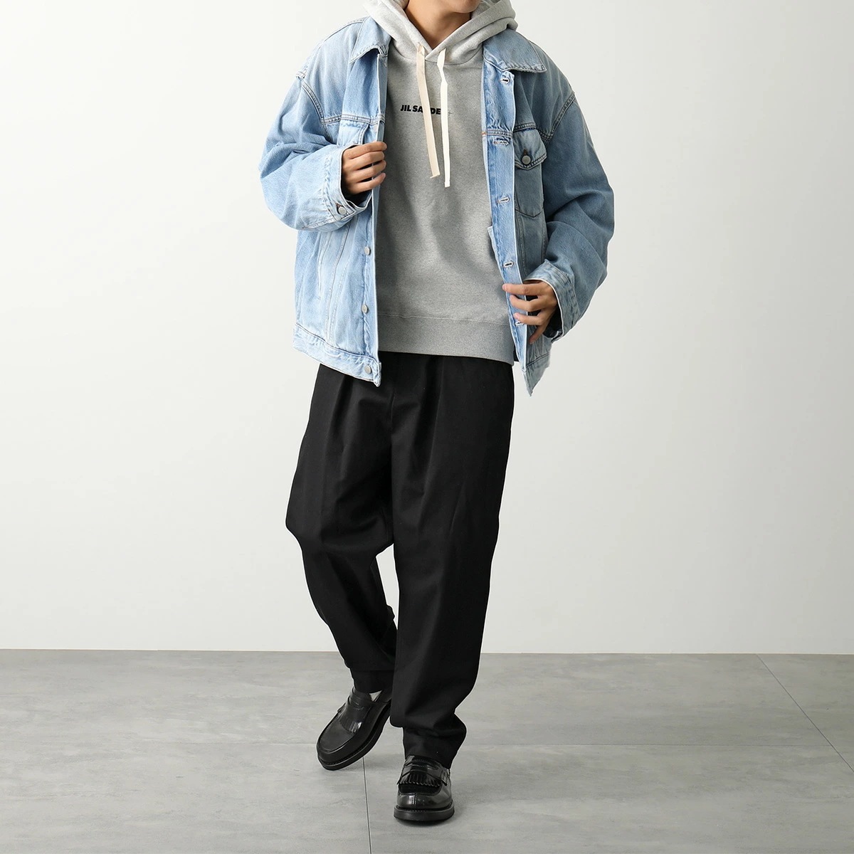 JIL SANDER+ ジルサンダー プラス パーカー J47GU0002 J20010 メンズ プルオーバー スウェット ロゴ 長袖 カラー2色