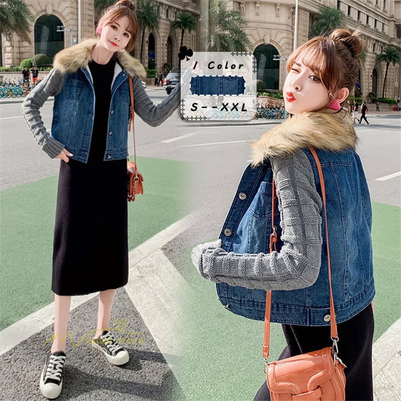 ジャケット レディース アウター ショート丈 デニムジャケット お出かけ 裏起毛 韓国風 ライトアウター カジュアルジャケット おしゃれ 20代 30代 40代 50代