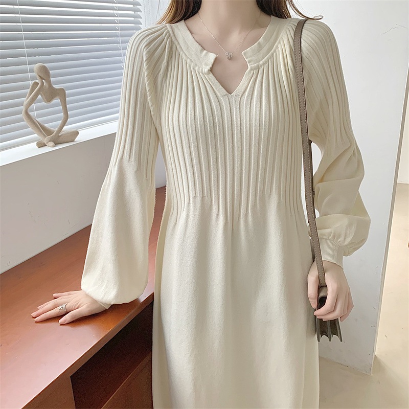 【1つ買うと10つ無料】秋と冬にはゆるいセーターのスカート秋と老人で海が還元されvネックニットドレス 【1つ買うと10つ無料】秋と冬にはゆるいセーターのスカート秋と老人で海が還元されvネックニットドレス