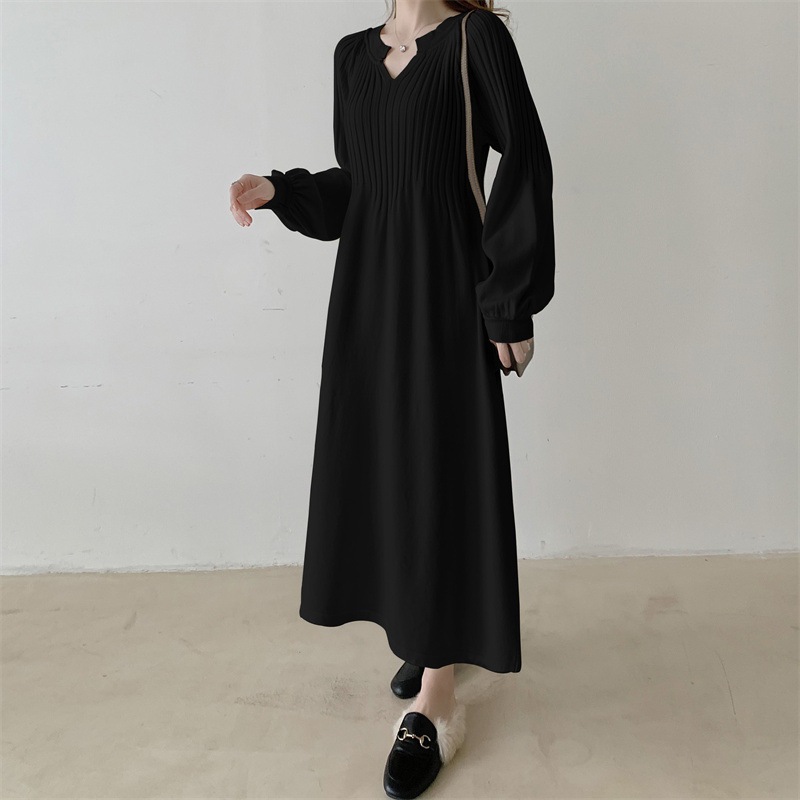 【1つ買うと10つ無料】秋と冬にはゆるいセーターのスカート秋と老人で海が還元されvネックニットドレス 【1つ買うと10つ無料】秋と冬にはゆるいセーターのスカート秋と老人で海が還元されvネックニットドレス