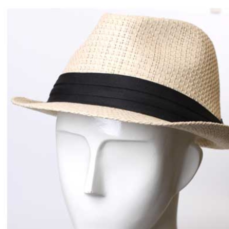 (Ninaspari) ピンタックツイストテープストローフェドーラカットハット (7SH140) (Ninaspari) ピンタックツイストテープストローフェドーラカットハット (7SH140)