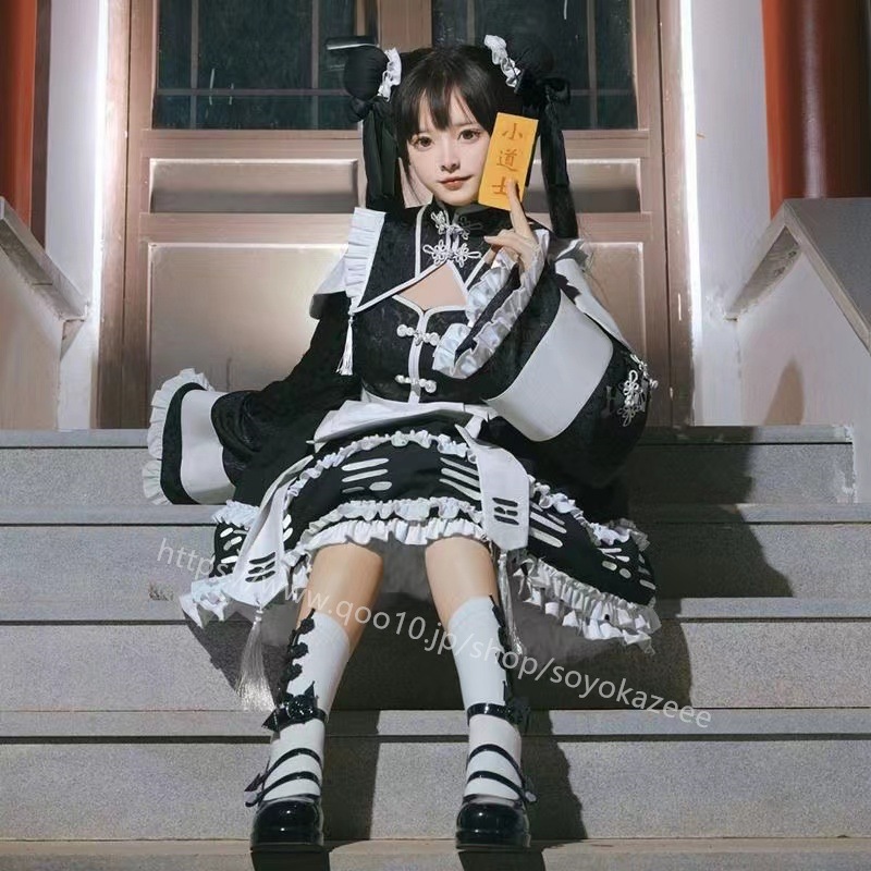【2024 新作】カップル セクシーかわいいコスプレハロウィン衣装 女性ワンピースショートスカート 女ロリータゾンビ服制服 Jkセット ハロウィン ロリータ キョンシー服 子供
