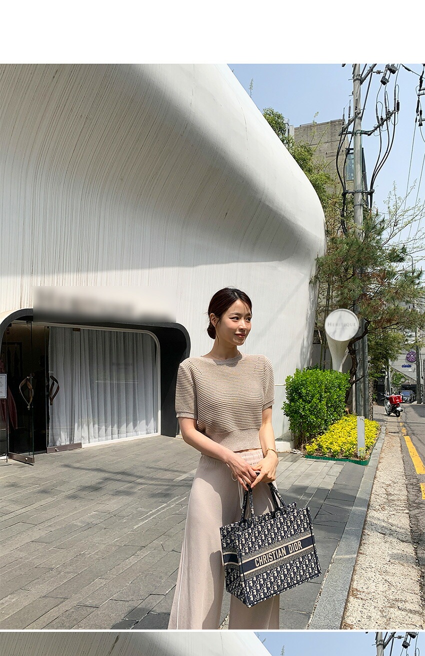 [メガ割りSALE]配色ドロストパイピングニットパンツ