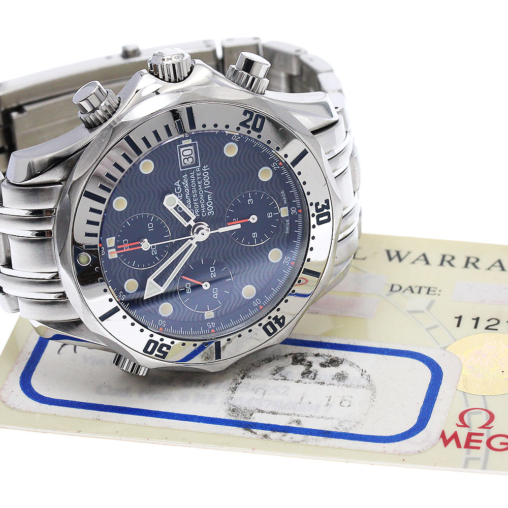 オメガ OMEGA 2598.80 シーマスター300 クロノグラフ デイト 自動巻き メンズ 保証書付き_843726【中古】 オメガ OMEGA 2598.80 シーマスター300 クロノグラフ デイト 自動巻き メンズ 保証書付き_843726【中古】