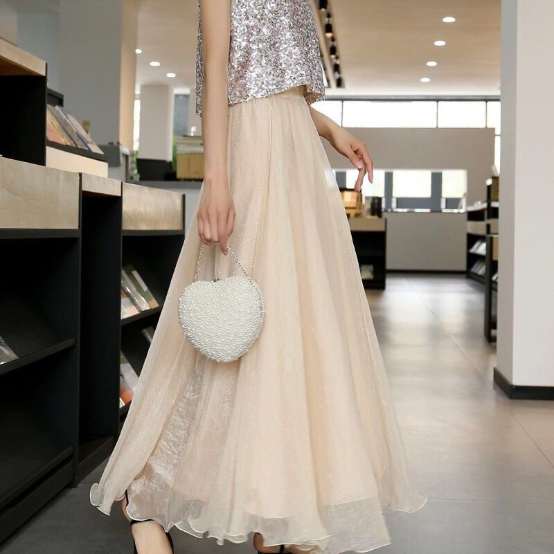 【送料無料】シャンパン ホワイト 白 XL L M S XS 体型カバー 旅行 お泊まり お出かけ 無地 エレガント シンプル きれいめ 透け感