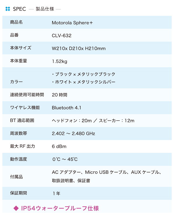 Qoo10] モトローラ Motorola Sphere+ モトロ