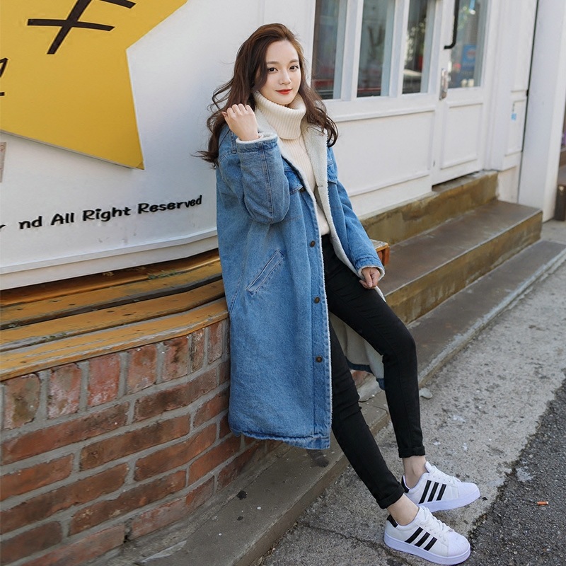 新品登場 レディース デニムジャケット ラムウール アウター トップス カジュアル オシャレ 人気 個性 韓国ファッション