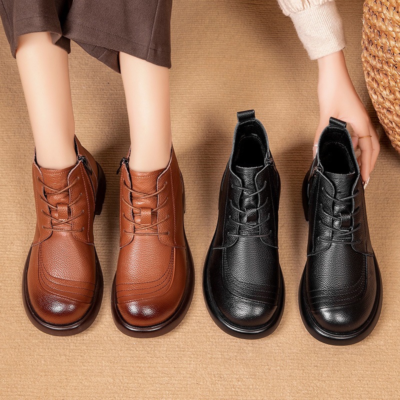 レディースショートブーツおしゃれ 本革 革靴カジュアルブーツ厚底ブーツ 靴 レディース 厚底レディースブーツ 革靴 疲れない シューズ レディースショートブーツおしゃれ 本革 革靴カジュアルブーツ厚底ブーツ 靴 レディース 厚底レディースブーツ 革靴 疲れない シューズ