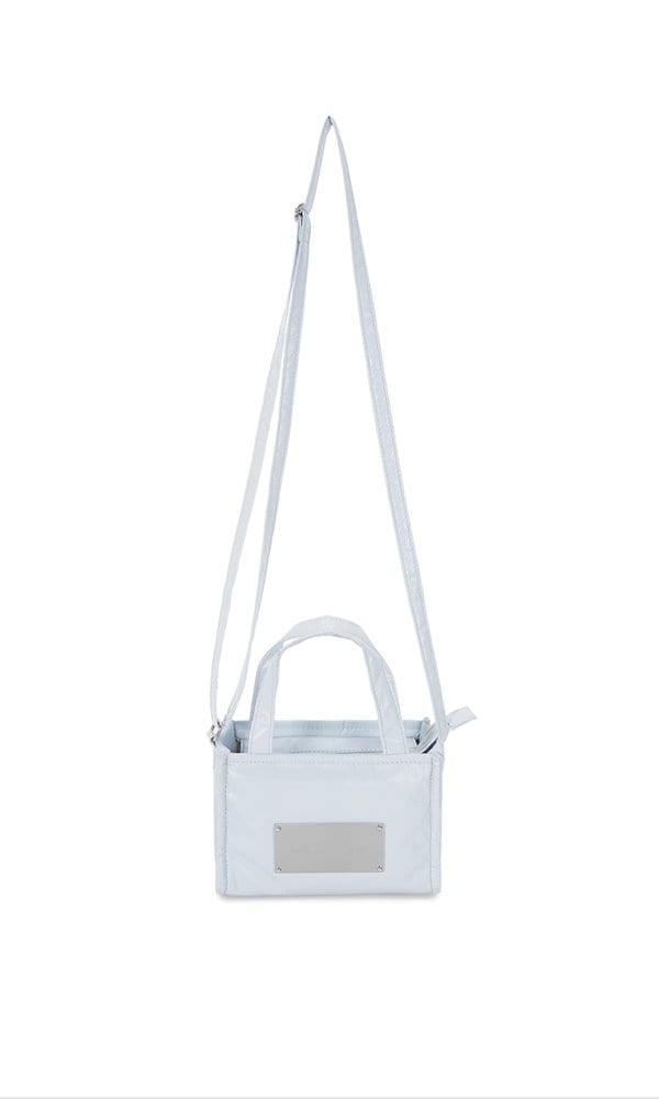 MATIN KIM] TWO WAY MINI PADDING TOTE BAG IN LIGHT PINK | もごつ