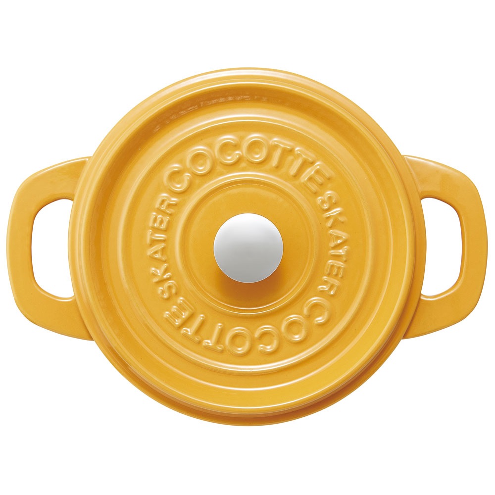 スケーター ＩＨ対応ココット鍋 パンプキンイエロー INCT20N 4973307623455