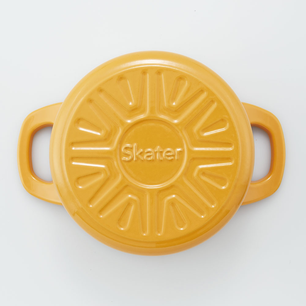 スケーター ＩＨ対応ココット鍋 パンプキンイエロー INCT20N 4973307623455