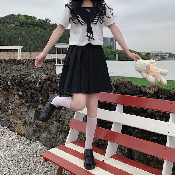 Qoo10] JK制服 セーラー服 上下セット 関西襟