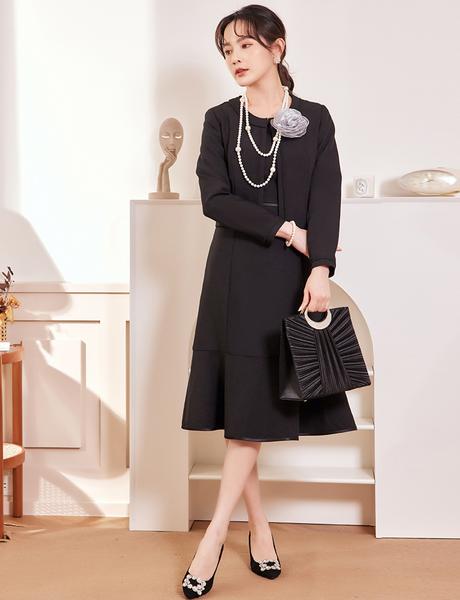 新品追加 喪服レディース セット ワンピース 法事 葬式 葬儀 お通夜 服装 センスのいい 喪服 礼服 ブラックフォーマル 卒業式 母親 ママ 服装 セレモニースーツ 女性 婚葬祭 結婚式 20代 3
