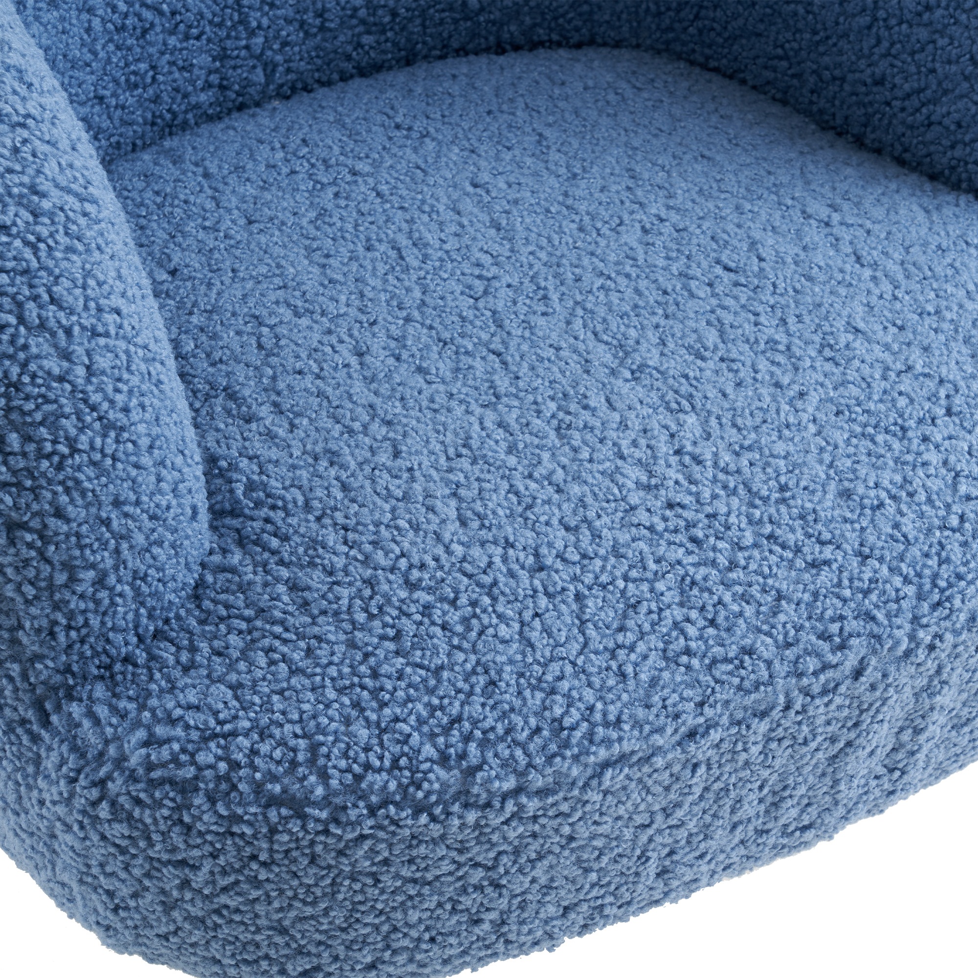 【国内出荷 - 3日配達】【新品】【ネイビー】ソファ チェア 一人掛けソファ リビングチェア ふんわり 柔らかい アジャスター付き レトロ かわいい モダン